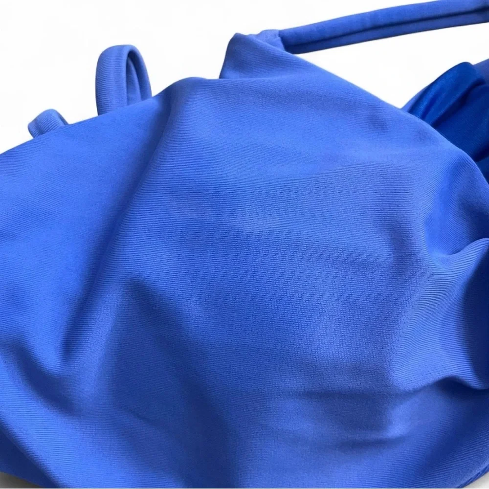 Frankie's Bikinis Electric Blue Twist Triangle Bikini Set